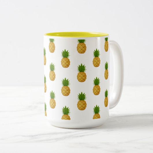 Tasse 2 Couleurs Ananas (Devant droit)