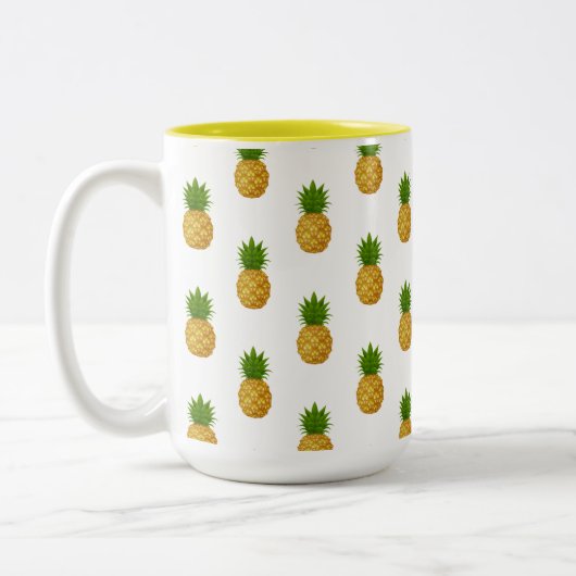 Tasse 2 Couleurs Ananas (Gauche)