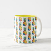 Tasse 2 Couleurs Ananas (Devant droit)