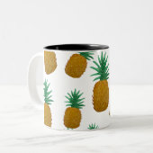 Tasse 2 Couleurs Ananas dansant (Devant gauche)