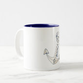 Tasse 2 Couleurs Anchor de Nautical (Devant gauche)
