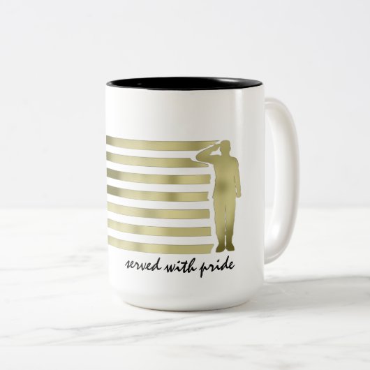 Tasse 2 Couleurs Ancien combattant (Devant droit)