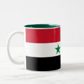 Tasse 2 Couleurs Ancien drapeau de Syrie (Gauche)