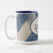 Tasse 2 Couleurs Ancre Nautique Avec Citation (Gauche)