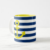 Tasse 2 Couleurs Ancres Aweigh (Devant gauche)