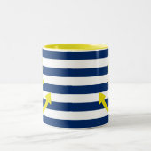 Tasse 2 Couleurs Ancres Aweigh (Centre)