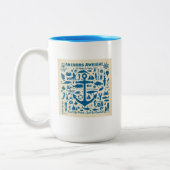 Tasse 2 Couleurs Ancres Aweigh ! (Gauche)
