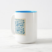 Tasse 2 Couleurs Ancres Aweigh ! (Devant gauche)