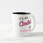 Tasse 2 Couleurs Andrea ce que tu ne comprendrais pas (Devant droit)