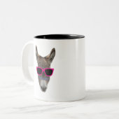 Tasse 2 Couleurs âne du parti (Devant gauche)