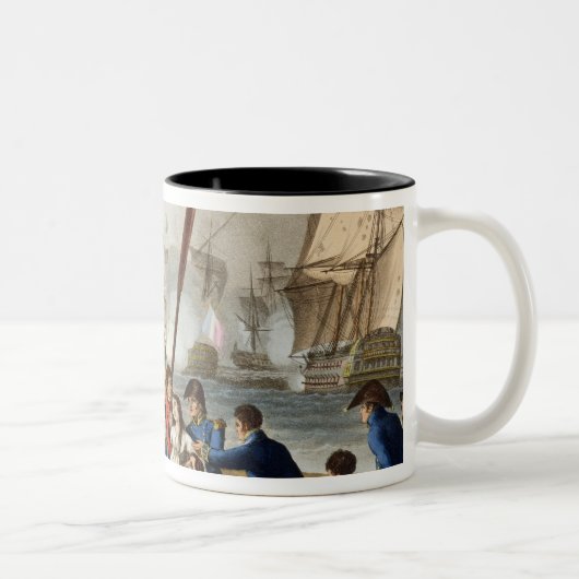 Tasse 2 Couleurs Anecdote à la bataille de Trafalgar (Droit)