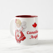 Tasse 2 Couleurs Ange canadien (Devant gauche)