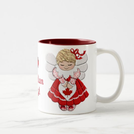 Tasse 2 Couleurs Ange canadien (Droit)
