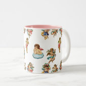 Tasse 2 Couleurs ange cherub antique (Devant droit)