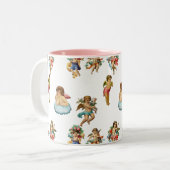 Tasse 2 Couleurs ange cherub antique (Devant gauche)