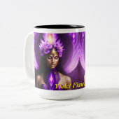 Tasse 2 Couleurs Ange de flamme violette (Devant gauche)