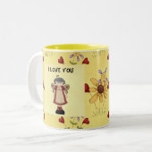 Tasse 2 Couleurs Ange de grand-maman (Devant gauche)