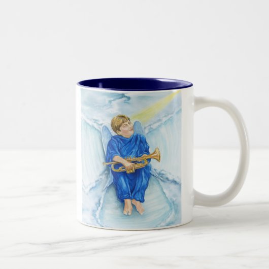Tasse 2 Couleurs Ange de neige (Droit)
