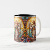 Tasse 2 Couleurs Ange Gardien G-19 (Devant droit)