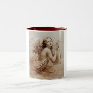 TASSE 2 COULEURS ANGE JOUER LYRA SUR LES NUAGES