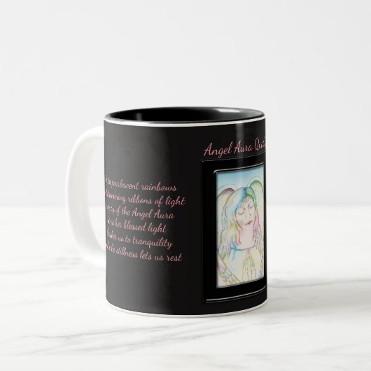 Tasse 2 Couleurs Angel Aura Quartz Fée (Devant gauche)