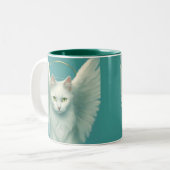 Tasse 2 Couleurs angelic cat (Devant gauche)