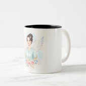 Tasse 2 Couleurs Anges en blouse (Devant droit)
