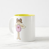 Tasse 2 Couleurs Anges peu de coeur (Devant gauche)