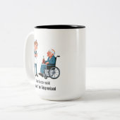 Tasse 2 Couleurs Angry Nurse Scolding Drunk Patient (Devant gauche)