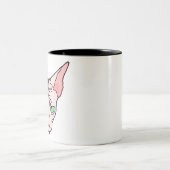 Tasse 2 Couleurs Angry Sphynx Sphinx Cat Pet (Centre)