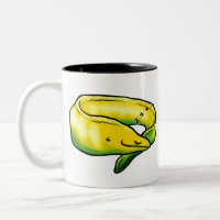 Anguille de Moray somnolente, jaune