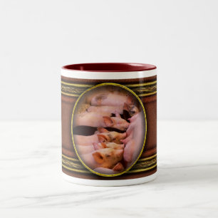 Tasse 2 Couleurs Animal - Cochon - Nourriture réconfortante