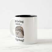 Tasse 2 Couleurs Animal de la forêt Hérisson (Devant gauche)