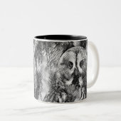 Tasse 2 Couleurs AnimalArtBW_Owl_001 (Devant droit)