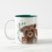 Tasse 2 Couleurs Animaux boisés modernes Végétation forestière (Gauche)