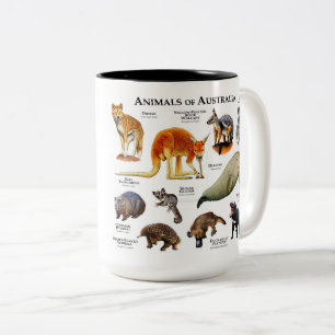 Tasse 2 Couleurs Animaux d'Australie 