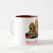 Tasse 2 Couleurs Animaux de Noël (Devant gauche)