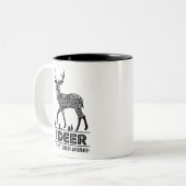 Tasse 2 Couleurs Animaux d'esprit : Les cerfs communs | (Devant gauche)