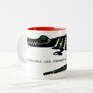 Tasse 2 Couleurs Animaux sauvages - CROCODILE Cool - Nature