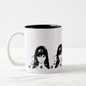 Tasse 2 Couleurs Anime & Manga Avers Belle Fille (Gauche)