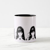 Tasse 2 Couleurs Anime & Manga Avers Belle Fille (Centre)