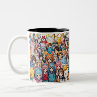 Tasse 2 Couleurs Anime manga pop art amants pop amoureux dessin ani