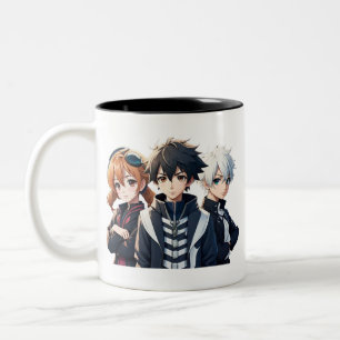 Tasse 2 Couleurs Anime manga pop art amants pop amoureux dessin ani