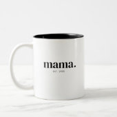 Tasse 2 Couleurs Année de création de Mama (Gauche)