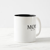 Tasse 2 Couleurs Année de création de maman (Devant droit)