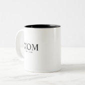 Tasse 2 Couleurs Année de création de maman (Devant gauche)