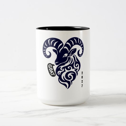 Tasse 2 Couleurs Année de la Chèvre 2027 (Centre)
