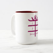 Tasse 2 Couleurs Année de la Chèvre 2027 (Devant gauche)