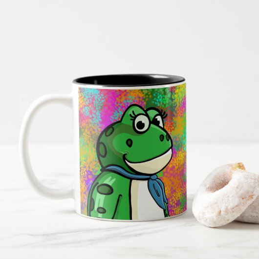 TASSE 2 COULEURS ANNÉE DE LA GRENOUILLE (Avec donut)
