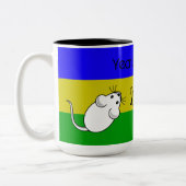 Tasse 2 Couleurs Année de la souris Rat 2020 avec texte (Gauche)